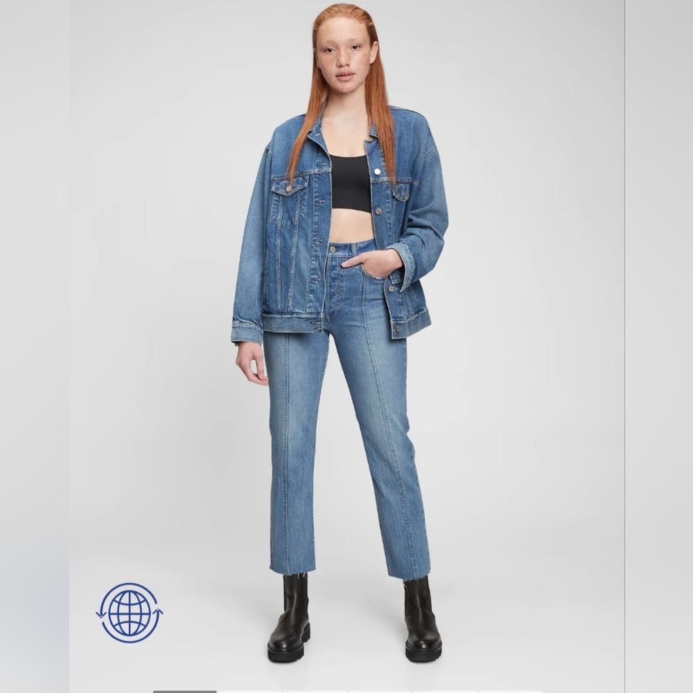 GAP High Rise Cheeky Straight Jeans with Washwell NWT
